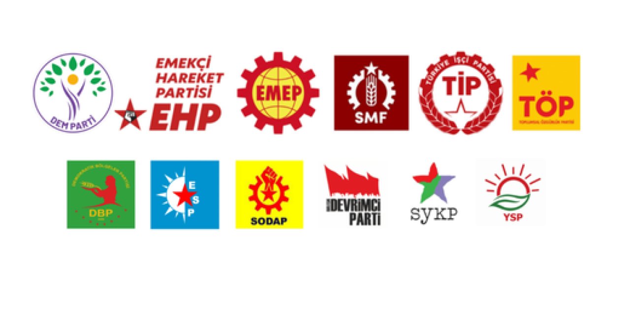 12 Siyasi Parti Ve Demokratik Oluşumdan Ortak ‘Halep’ Açıklaması