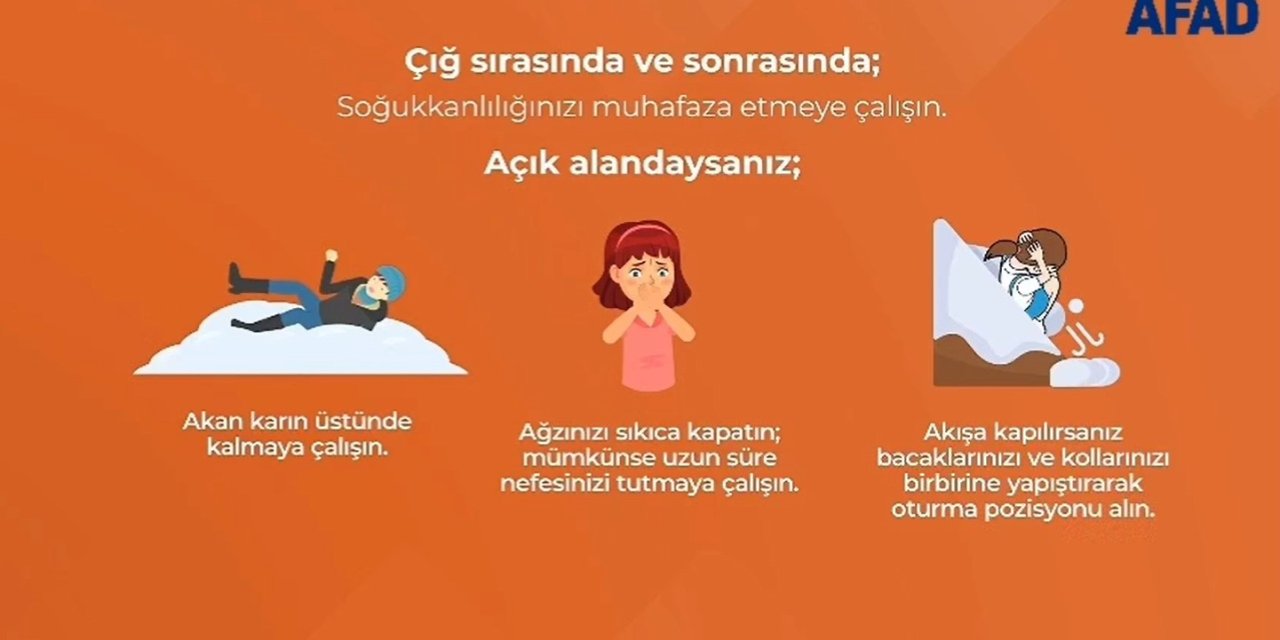 Şırnak AFAD’dan Çığ Tehlikesine Karşı Uyarı Paylaşımı