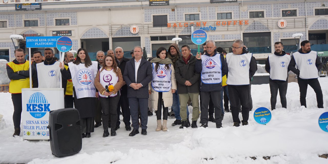 KESK’ten Ülke Genelinde İş Bırakma Eylemi: Şırnak’ta Talepler Meydanda Dile Getirildi