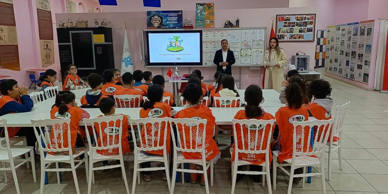 Cizre'de öğrencilere iklim değişikliği eğitimi verildi