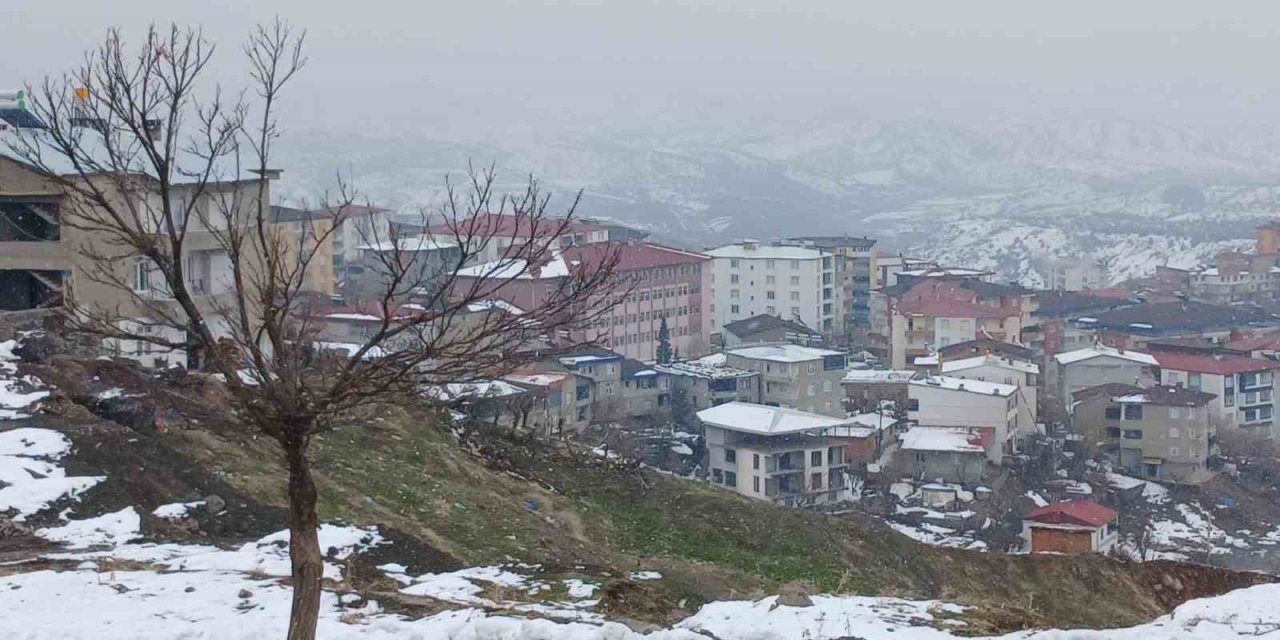 Kulp’ta Yüksek Kesimler Beyaza Büründü