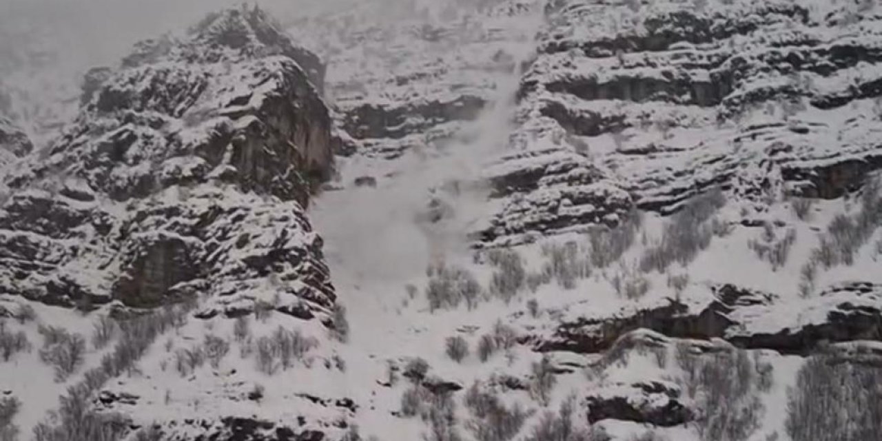 Şırnak’ta Çığ Düştü: O Anlar Kamerada