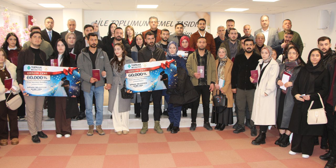 Şırnak Belediyesi’nden Yeni Evlilere Büyük Destek: 60 Bin TL’lik Çeyiz Paketi Dağıtıldı