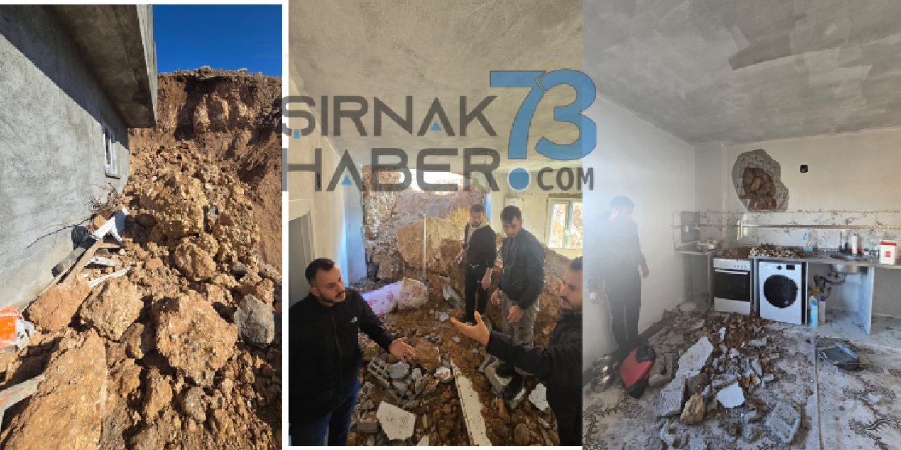 Şırnak'ta Toprak Kayması 3 Ev Kullanılmaz Hale Geldi!