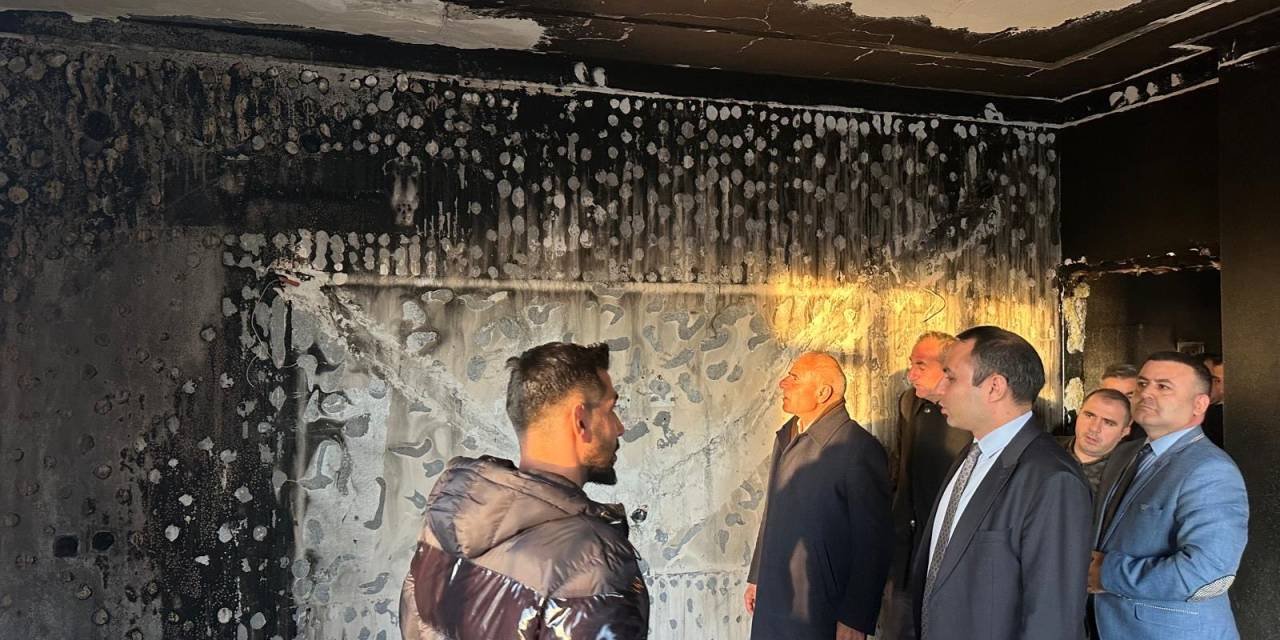 Silopi Kaymakamı Partal’dan Yangın Mağduru Aileye Geçmiş Olsun Ziyareti