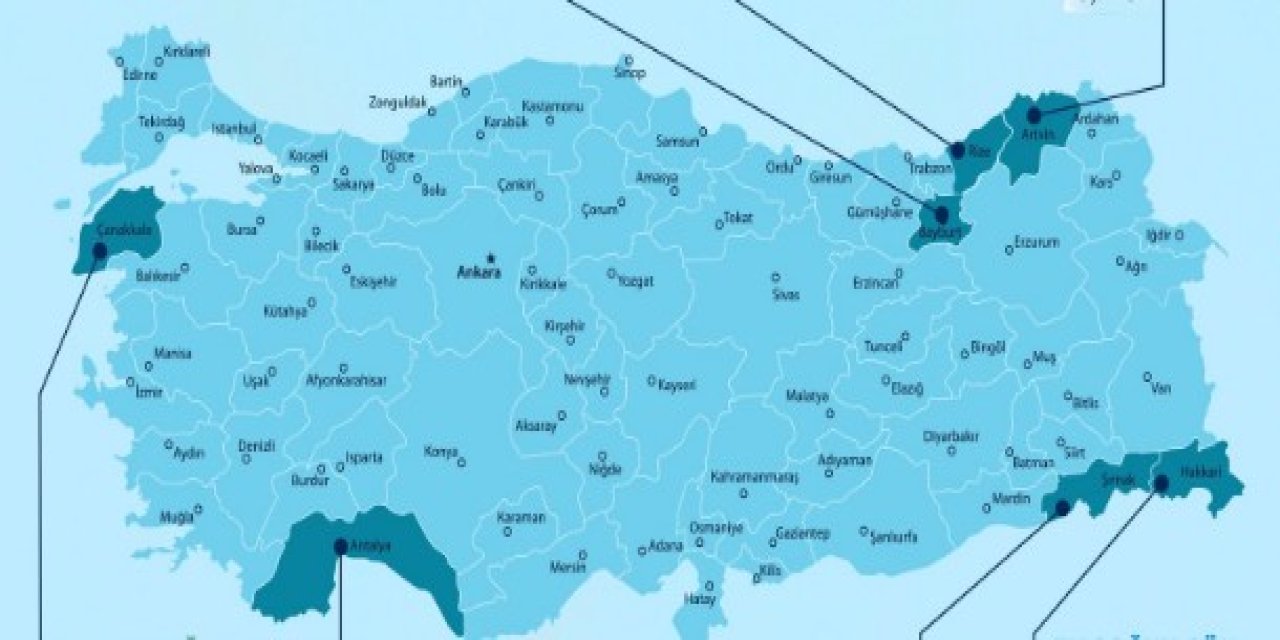 2025’in Enleri Açıklandı! Şırnak, Hakkari, Rize, Çanakkale, Artvin, Antalya Zirvede