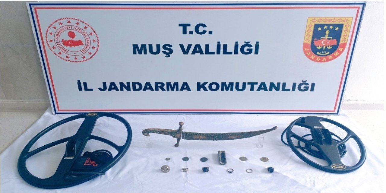 Muş’ta Osmanlı dönemine ait tarihi eser ele geçirildi