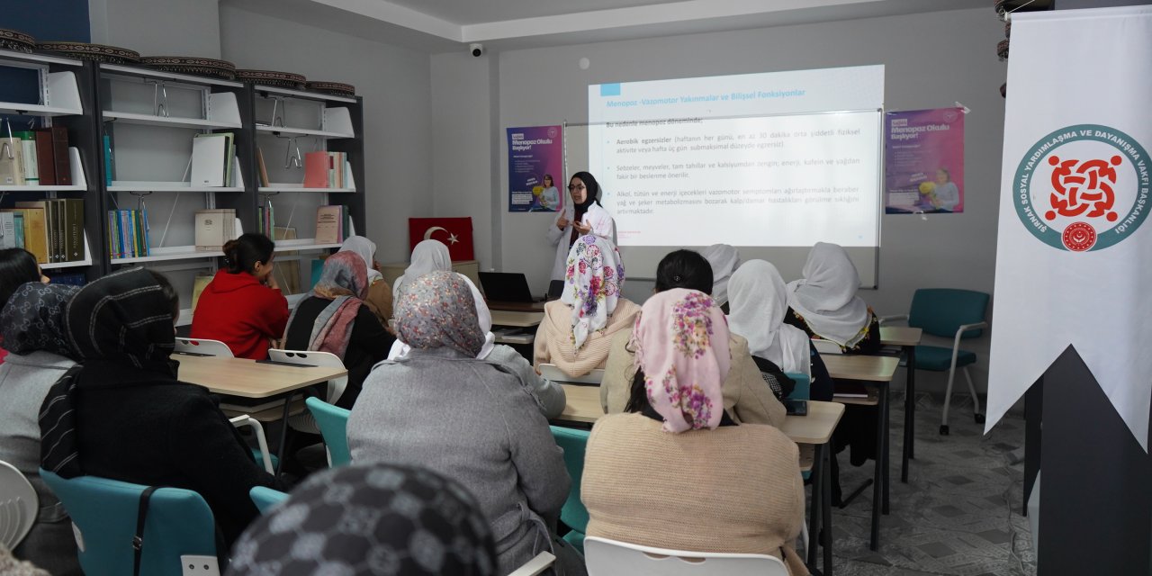 Şırnak’ta Kadınlara Menopoz Okulu: Sertifikalar Verildi, KETEM Taraması Yapıldı