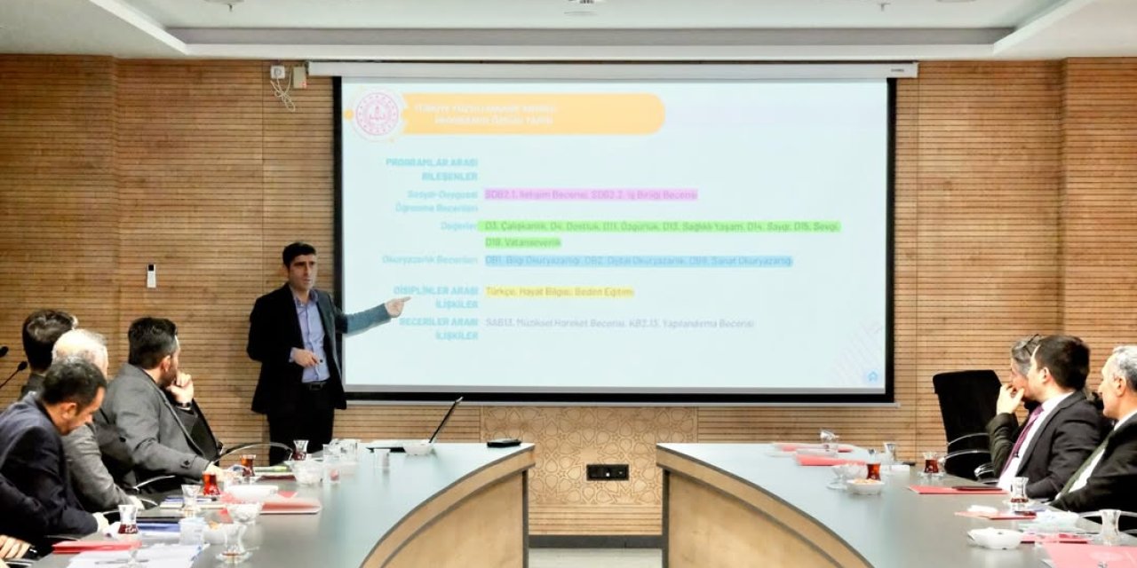 Türkiye Yüzyılı Maarif Modeli Değerlendirme ve Bilgilendirme Toplantısı Gerçekleştirildi.