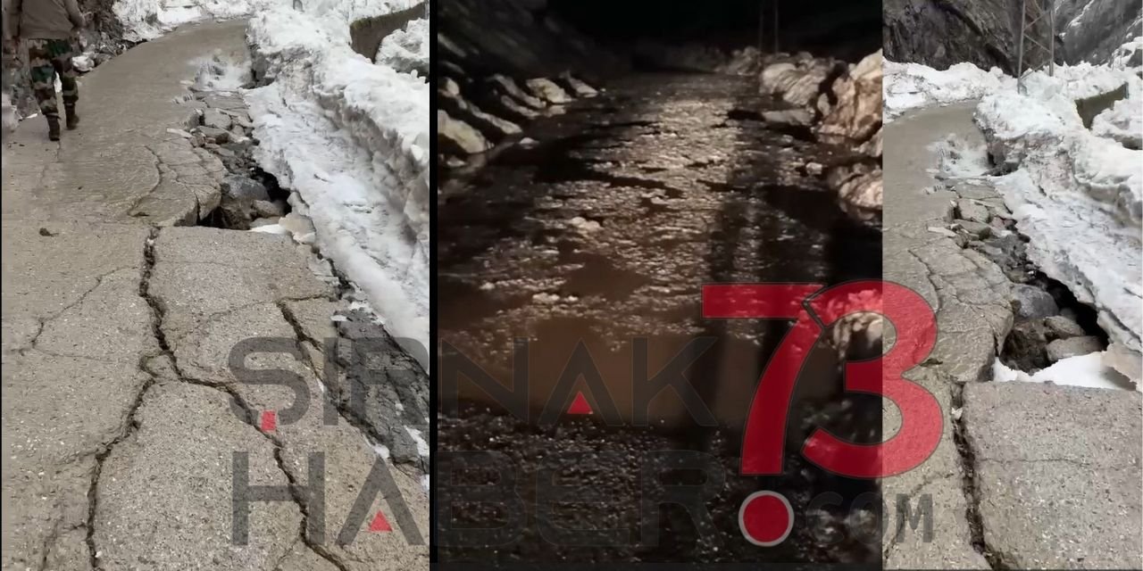 Şırnak’ta Sağanak Alarmı: Beytüşşebap Dağdibi Köy Yolu Çöktü