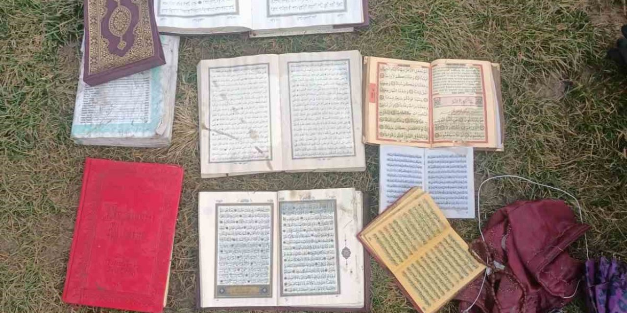 Batman’da dereye atılmış Kur’an-ı Kerim ve dini kitaplar bulundu