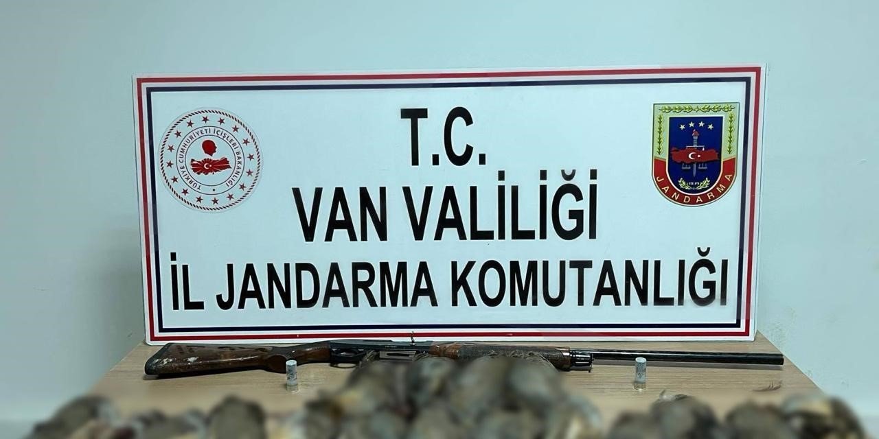 Van’da onlarca keklik avlayan şahsa 87 bin TL para cezası kesildi