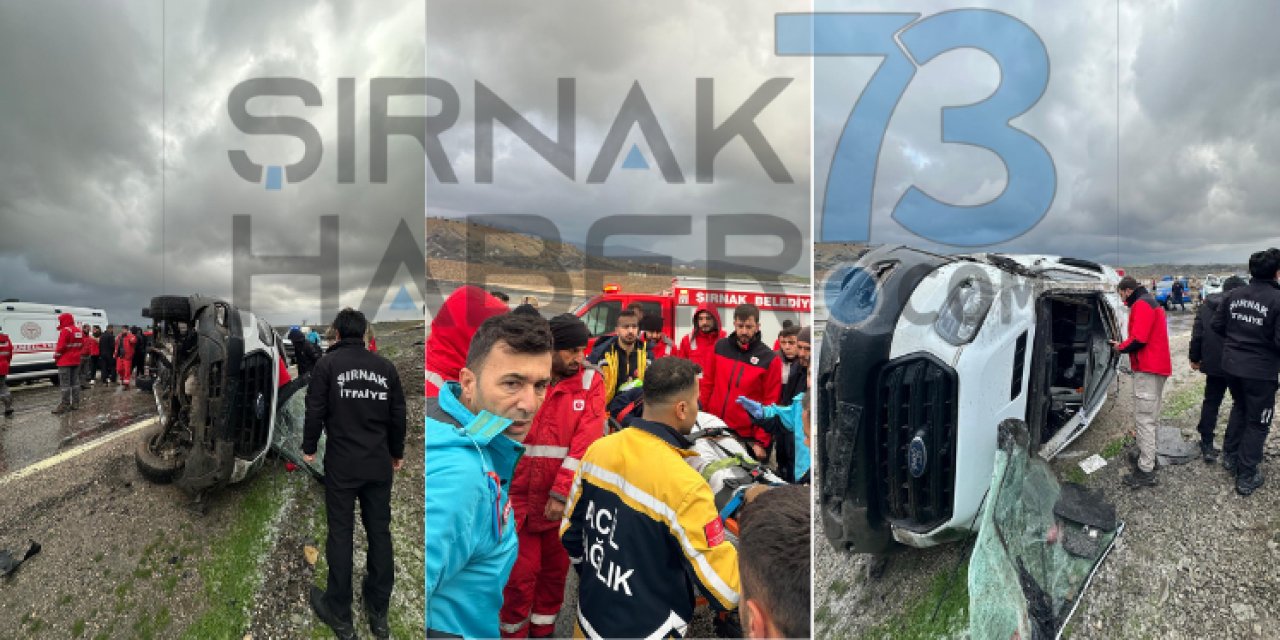 Şırnak’ta TPAO İşçilerini Taşıyan Araç Kaza Yaptı: 9 Yaralı