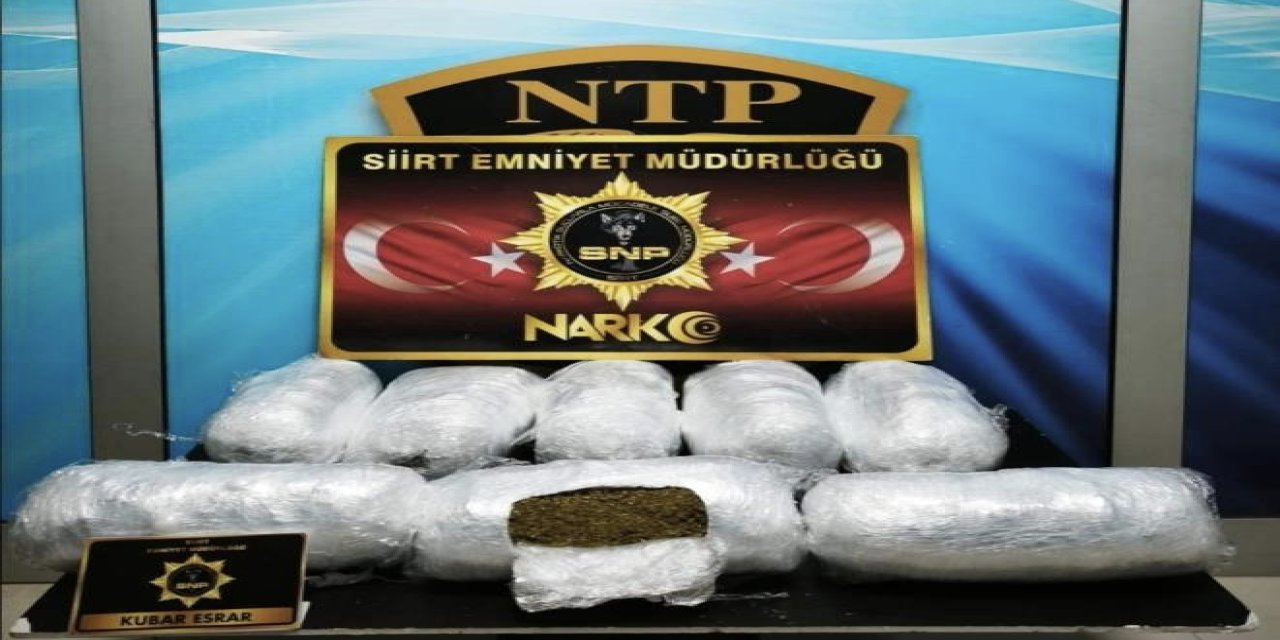 Siirt'te yolcu otobüsünde uyuşturucu ele geçirildi: 1 kişi tutuklandı