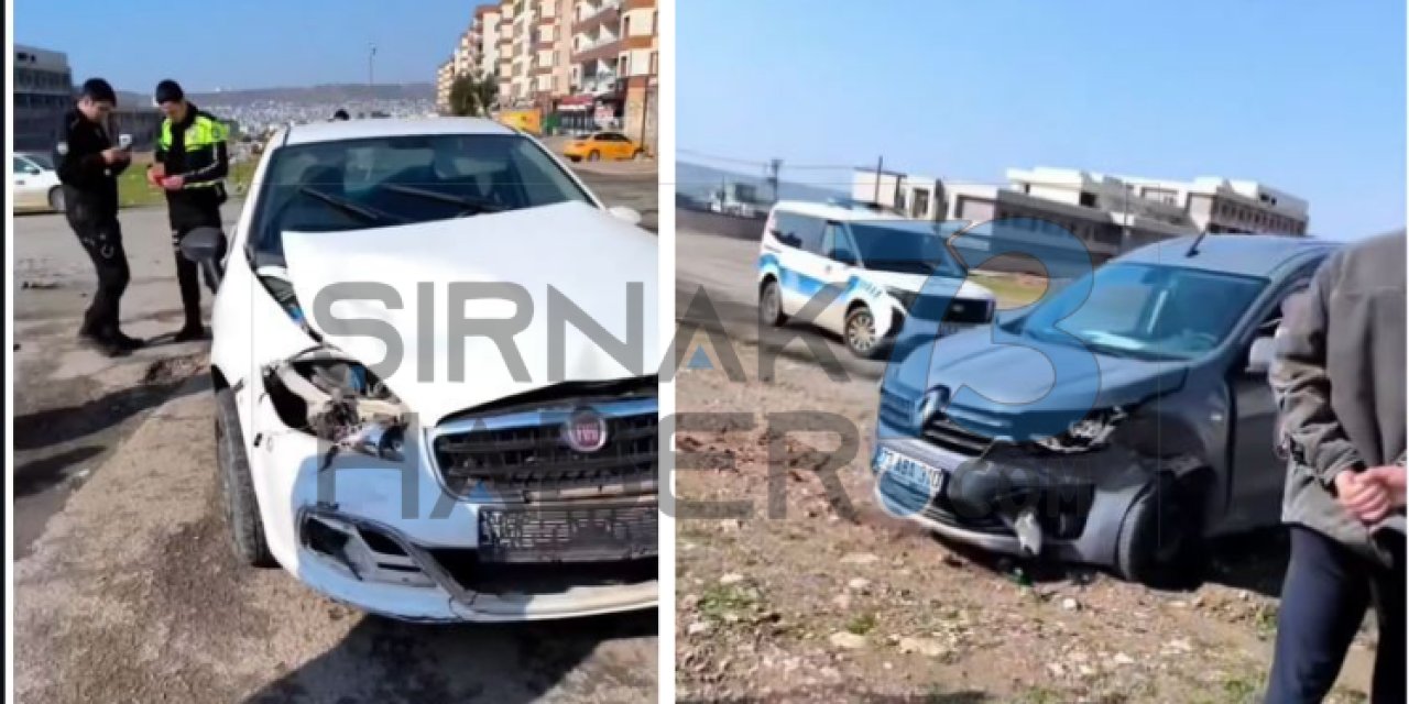 Cizre’de iki araç çarpıştı: 1 yaralı