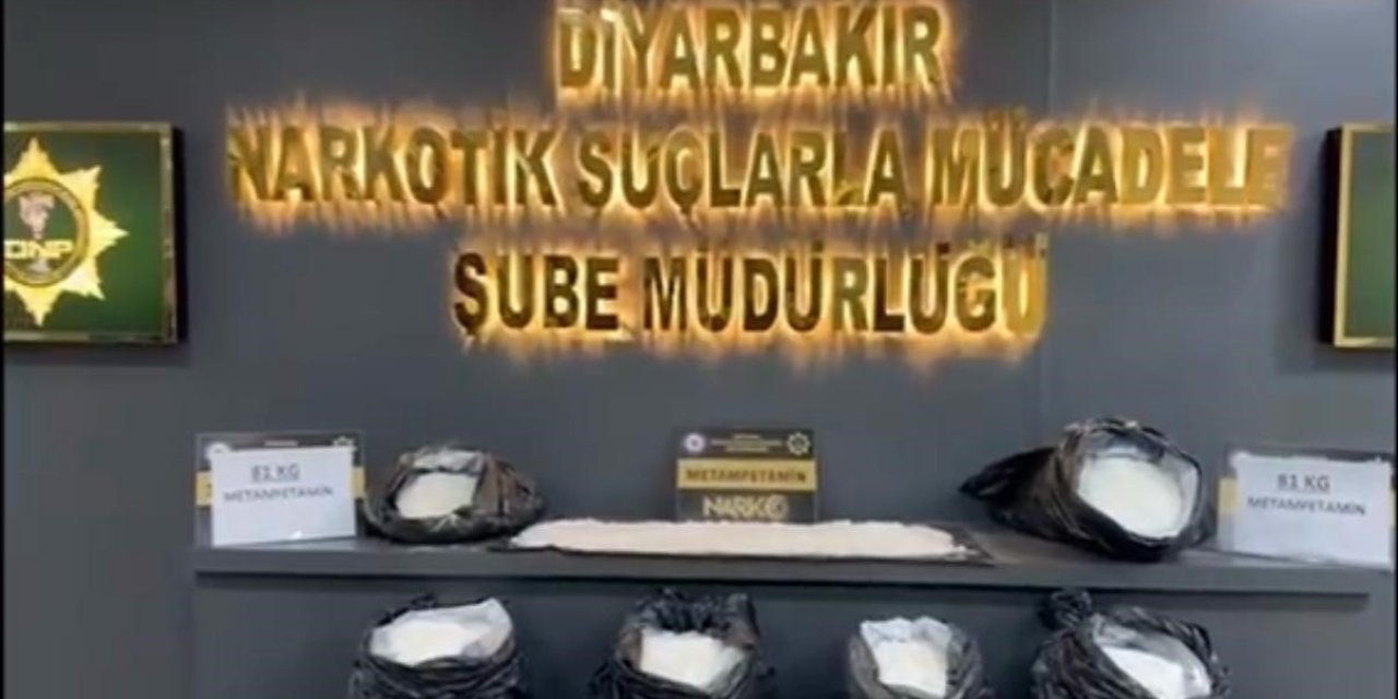 Diyarbakır’da Takibe Alınan Tırda 81 Kilo Metamfetamin Ele Geçirildi