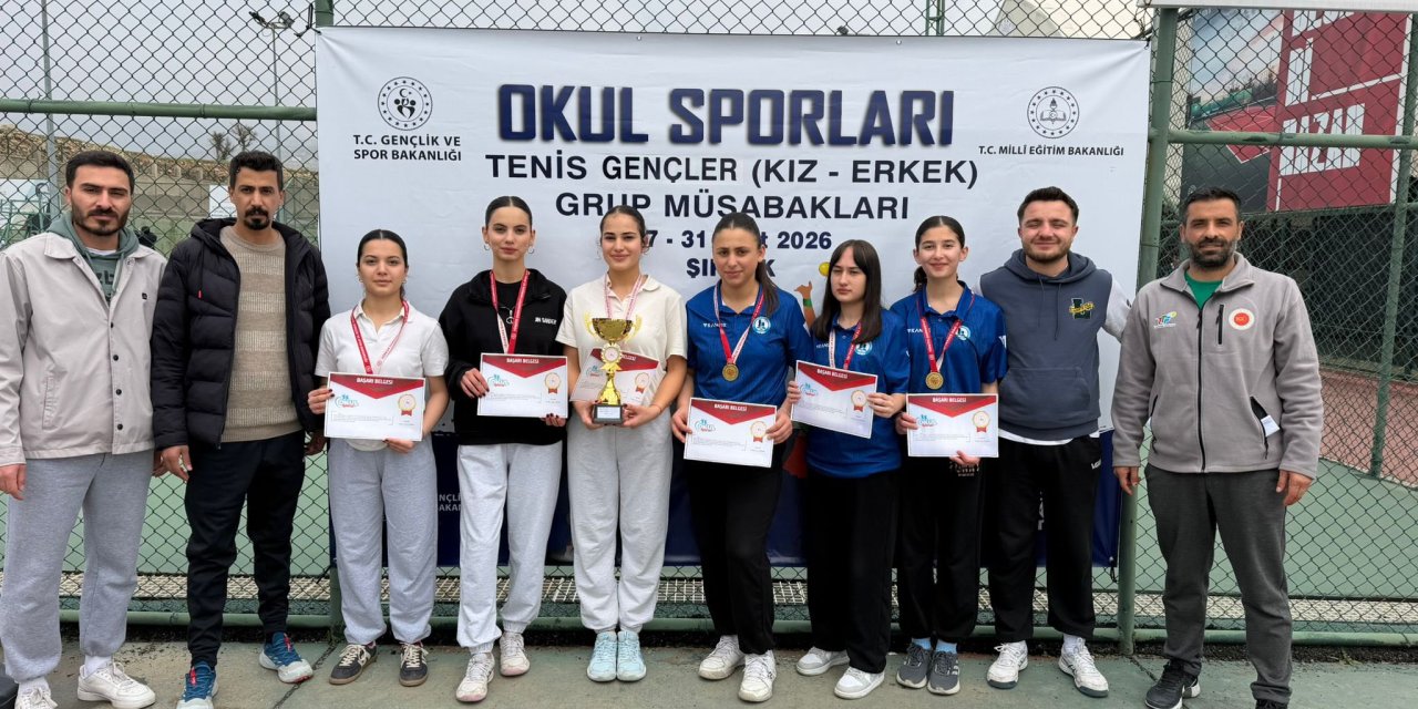 Şırnak’ta Tenis Rüzgârı! 140 Genç Sporcu Kıyasıya Yarıştı, Şampiyonaya Giden İller Belli Oldu
