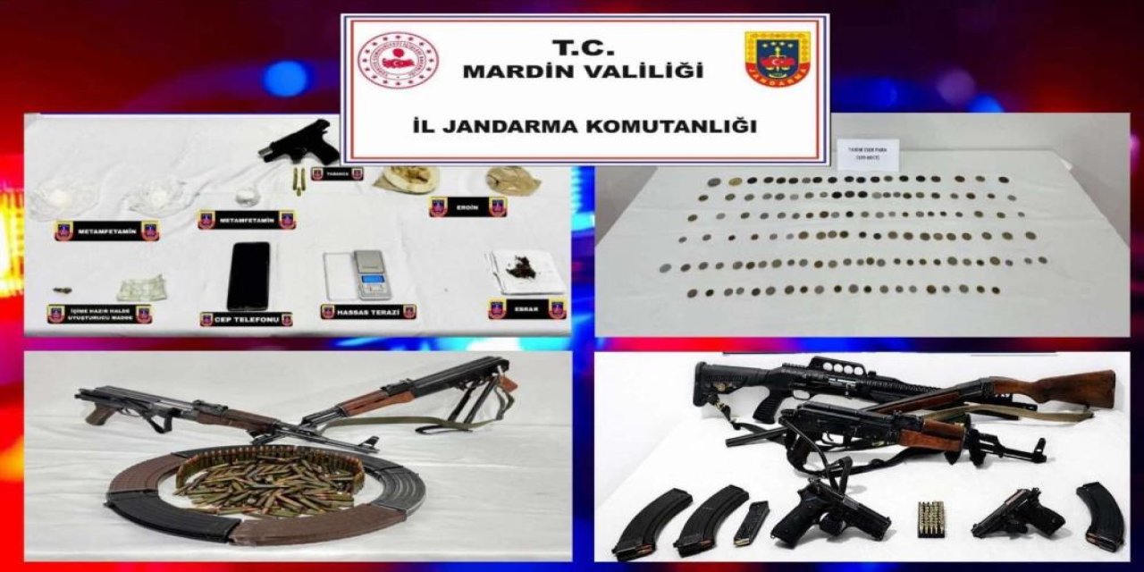 Mardin’de silah ve tarihi eser kaçakçılığı operasyonu: 6 kişi gözaltına alındı