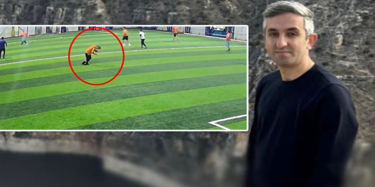 Halı sahada kalp krizi geçirdi! O anlar kameraya yansıdı