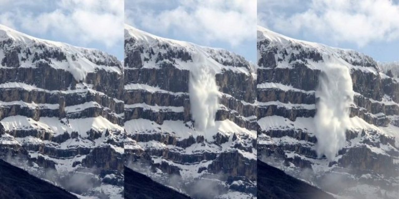 Şırnak’ta Kar Şelalesi Görüntülendi