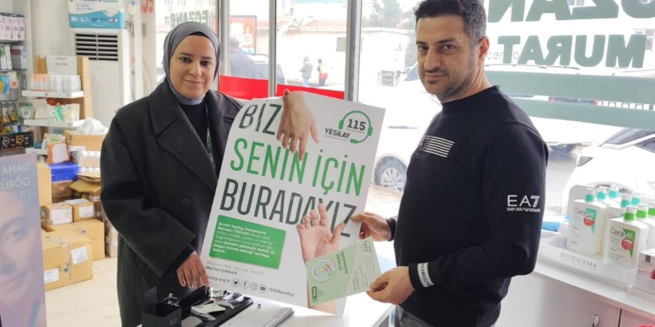 Yeşilay Şırnak Şubesi’nden Cizre’deki Eczanelere Ziyaret: Bağımlılıkla Mücadelede İş Birliği