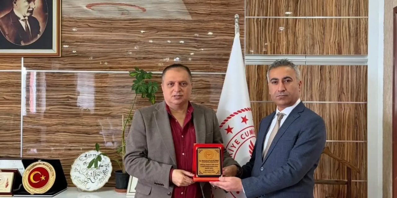 Şırnak’ta Başarılı Çalışmaya Plaketle Teşekkür