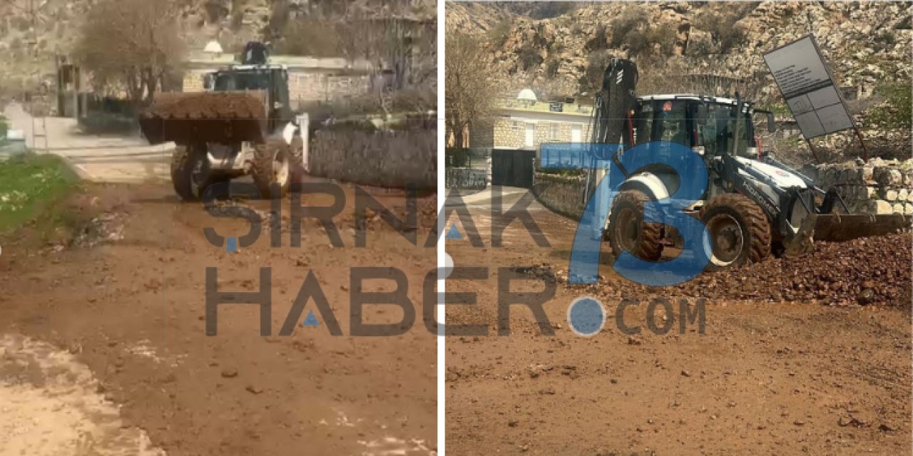 Silopi’de Yağış Nedeniyle Kapanan Köy Yolları Yeniden Ulaşıma Açıldı