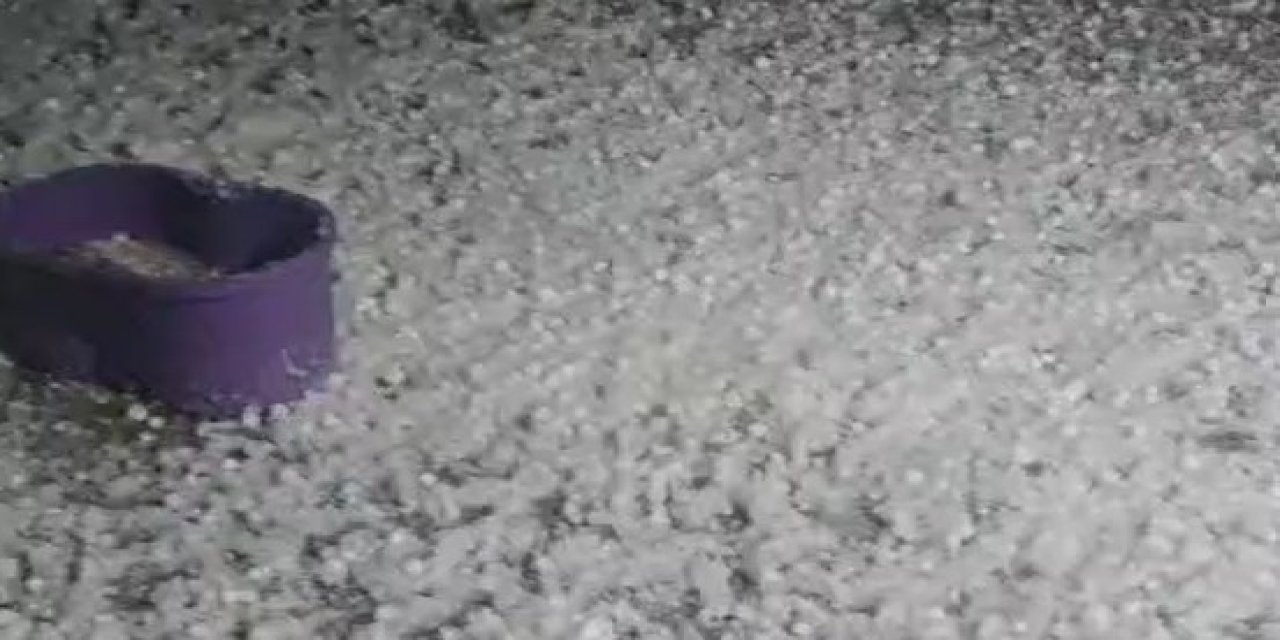 Şırnak’ta Misket Büyüklüğünde Dolu Yağdı