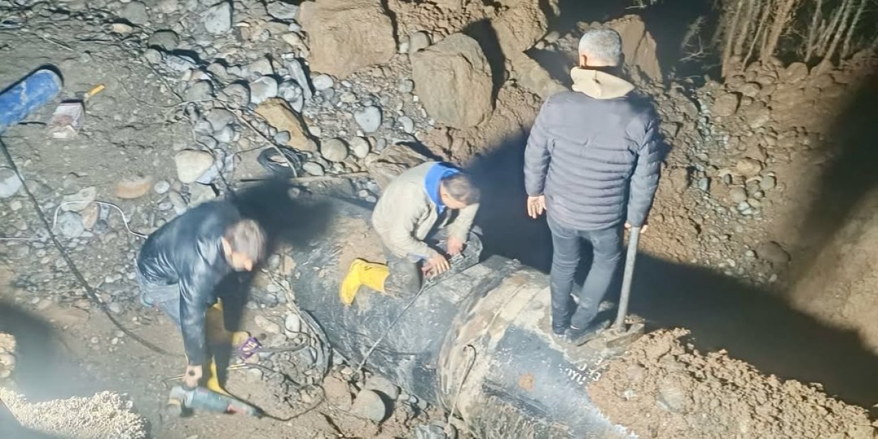 Silopi’de içme suyu hattında arıza: Çalışma başlatıldı