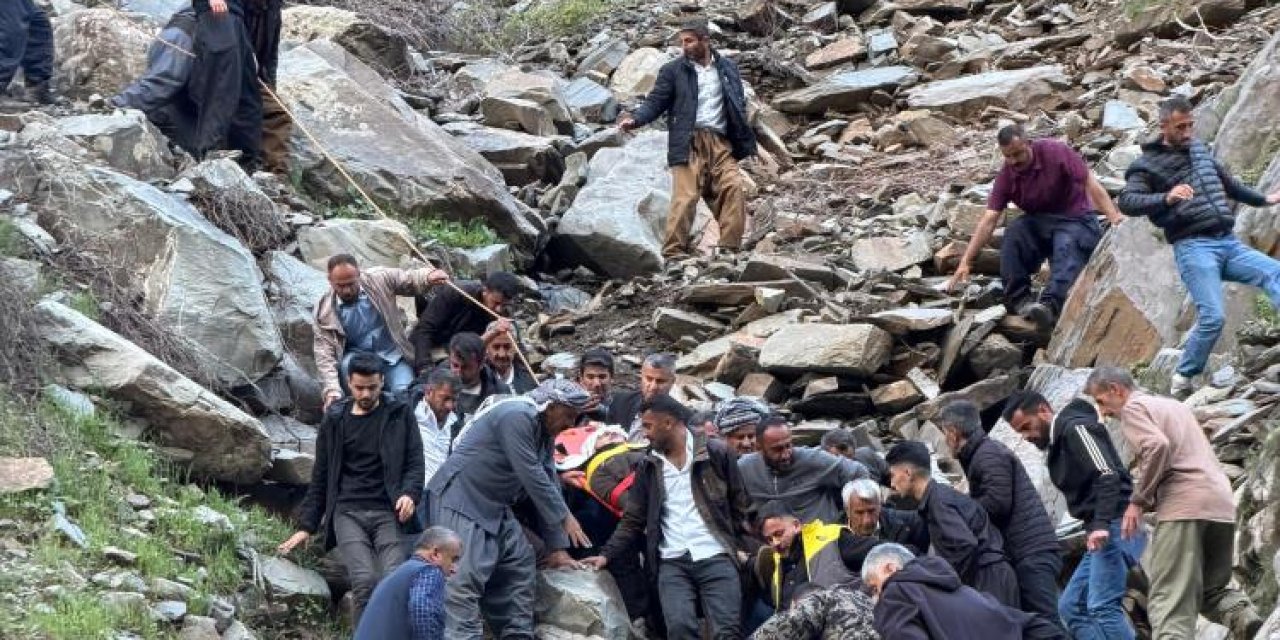 Şırnak’ta kayalıklardan düşen kişi yaralandı