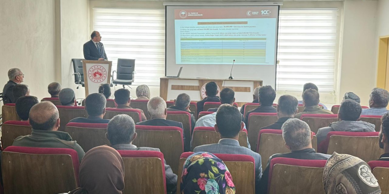 Güçlükonak’ta Çiftçilere Hibe Destekli Yatırım Ve Sulama Sistemleri Anlatıldı
