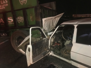 Adıyaman'da traktör ile çarpışan otomobilin sürücüsü yaralandı