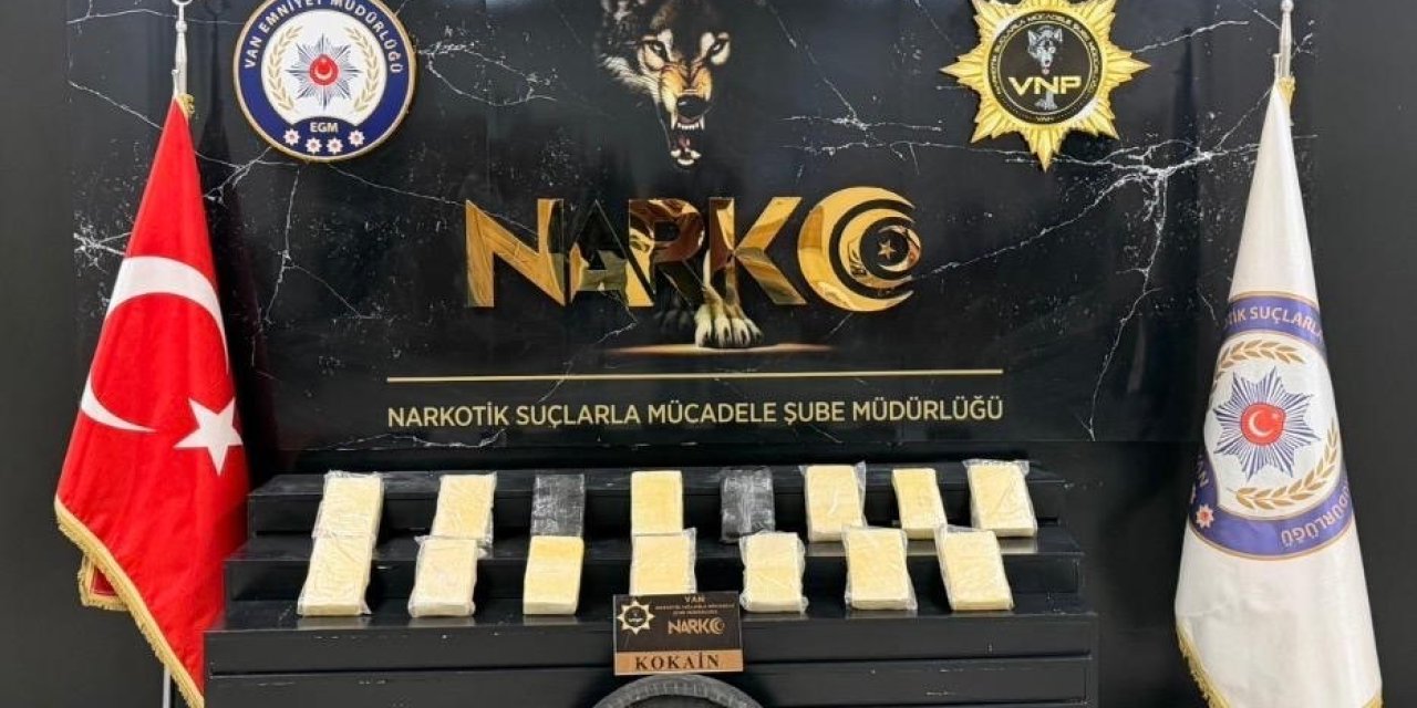 Van’da narkotik operasyonu: 16 kilo kokain ele geçirildi
