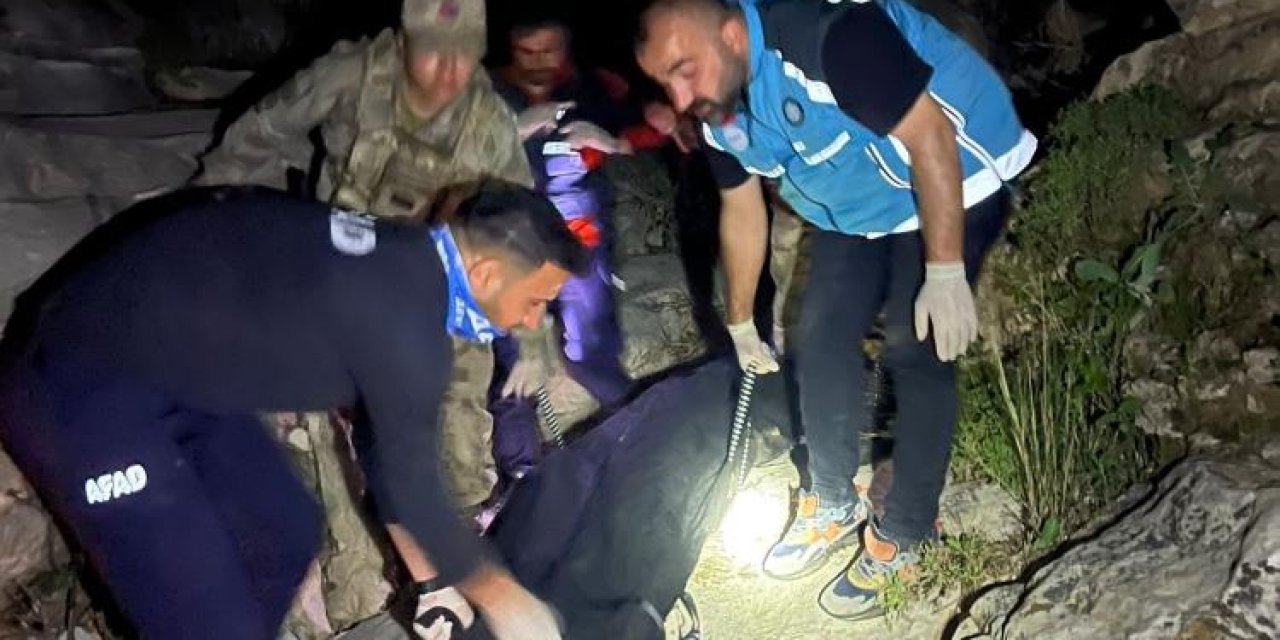 Siirt'te kayalıklardan düşen kişi hayatını kaybetti