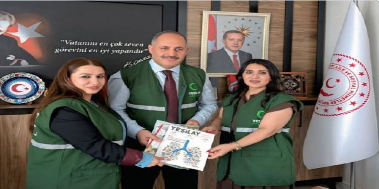 Yeşilay Şırnak Şubesi’nden Aile ve Sosyal Hizmetler İl Müdürlüğü’ne iş birliği ziyareti