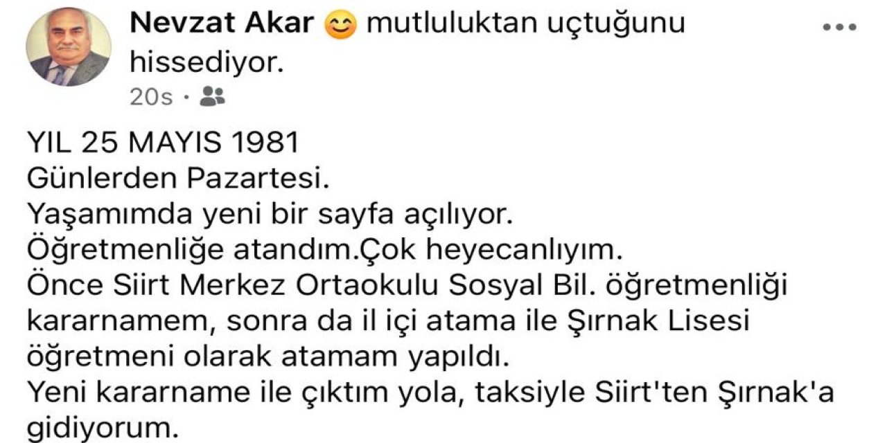 Şırnak’ı Unutamadı! Yıllar Sonra Yaptığı Paylaşım Duygulandırdı