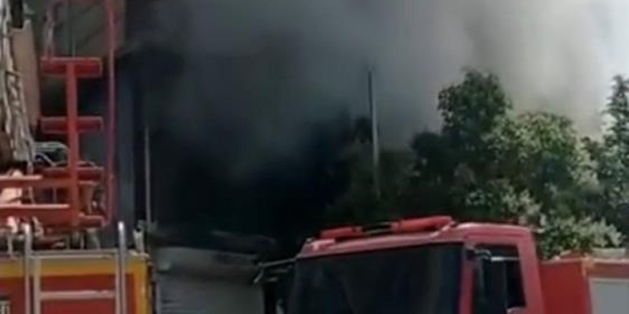 Kızıltepe'de bir iş yerinde yangın çıktı
