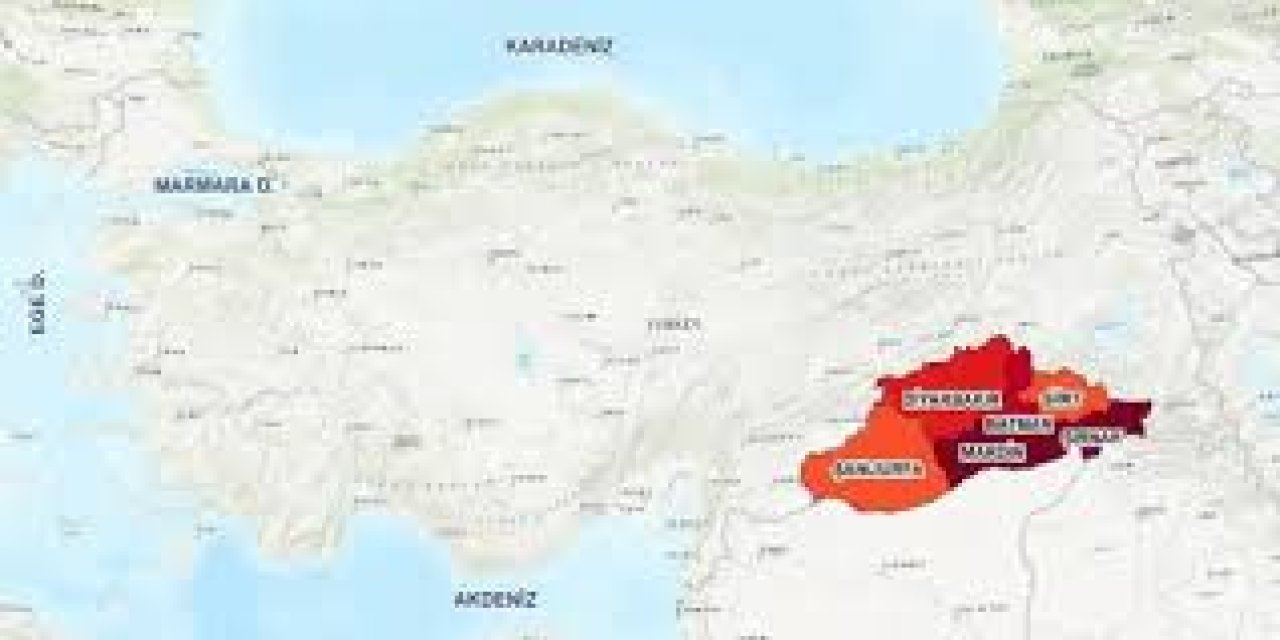 Şırnak, Diyarbakır, Mardin, Siirt ve Hakkari’yi Geride Bıraktı