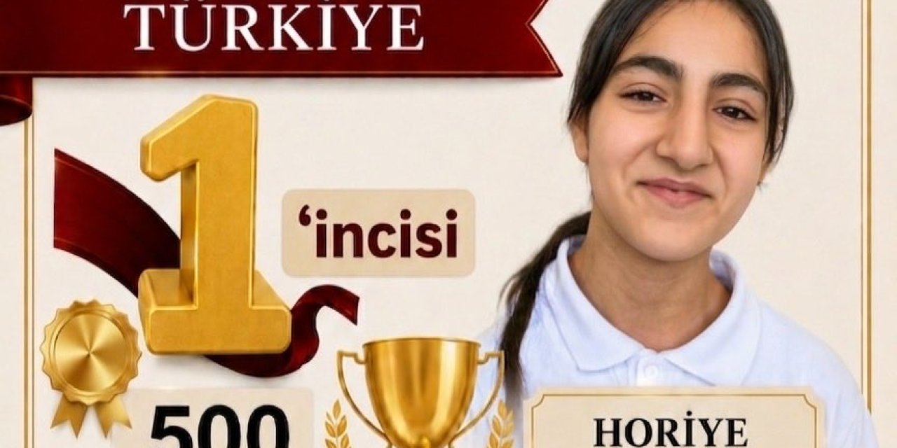 Şırnak'ta Eğitimde Büyük Gurur: Horiye Karahan Türkiye Birincisi Oldu!