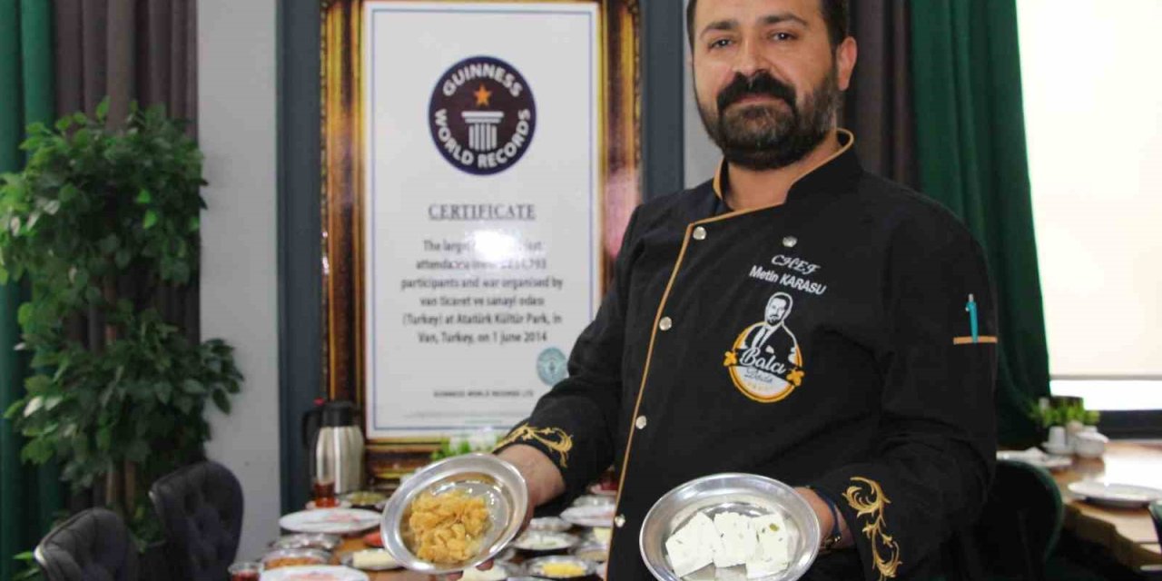 Guinness rekortmeni Van kahvaltısı dünyaya tanıtılıyor