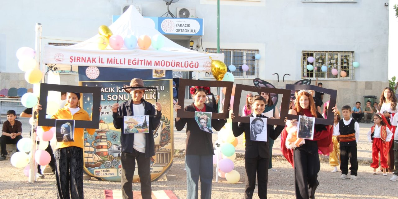 Cizre'de ilk ve ortaokul öğrencileri yıl sonu şenliğinde buluştu