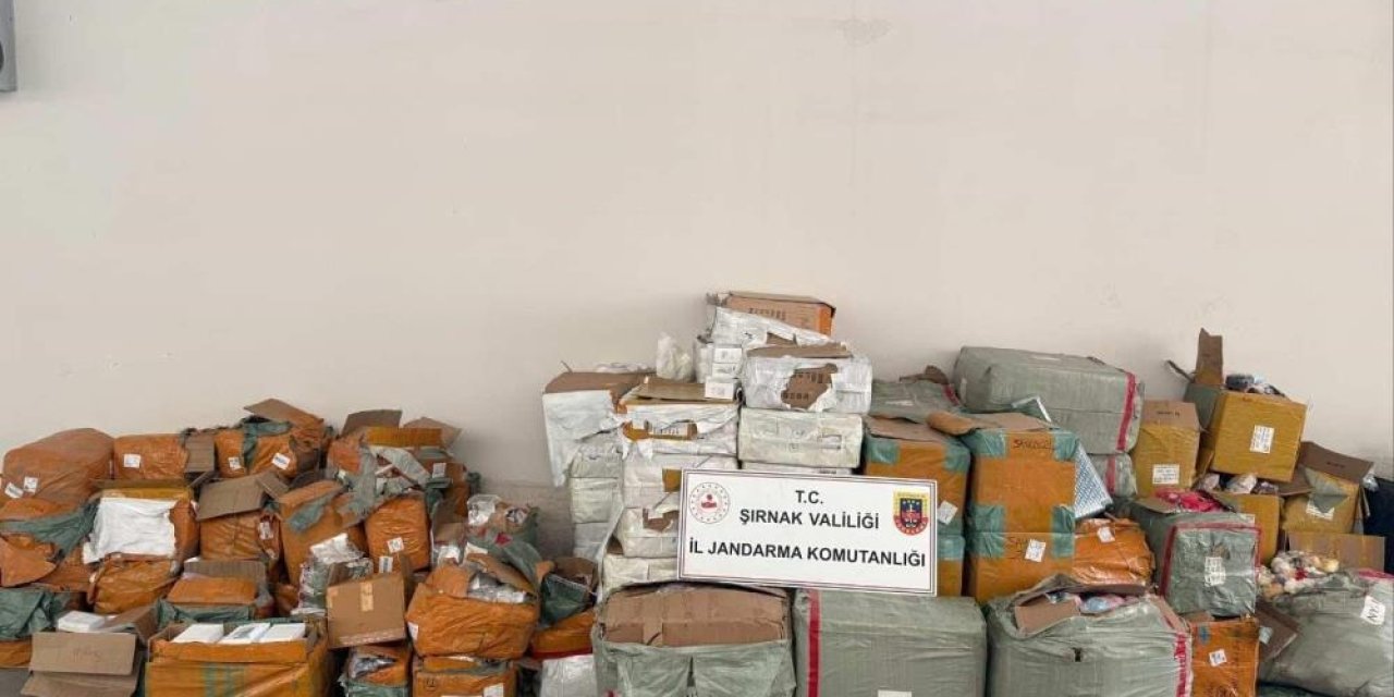 Şırnak'ta 77 milyon liralık kaçak ürün ele geçirildi