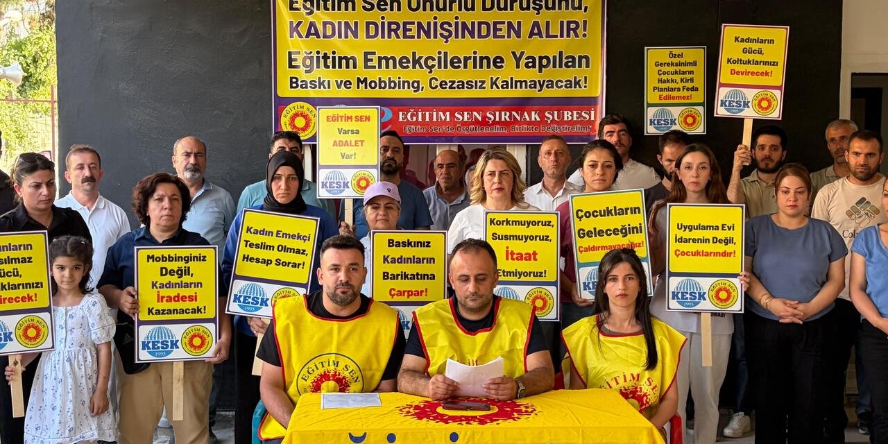 Eğitim Sen Şırnak Şubesi Mobbing ve Usulsüzlük İddialarına Tepki Gösterdi