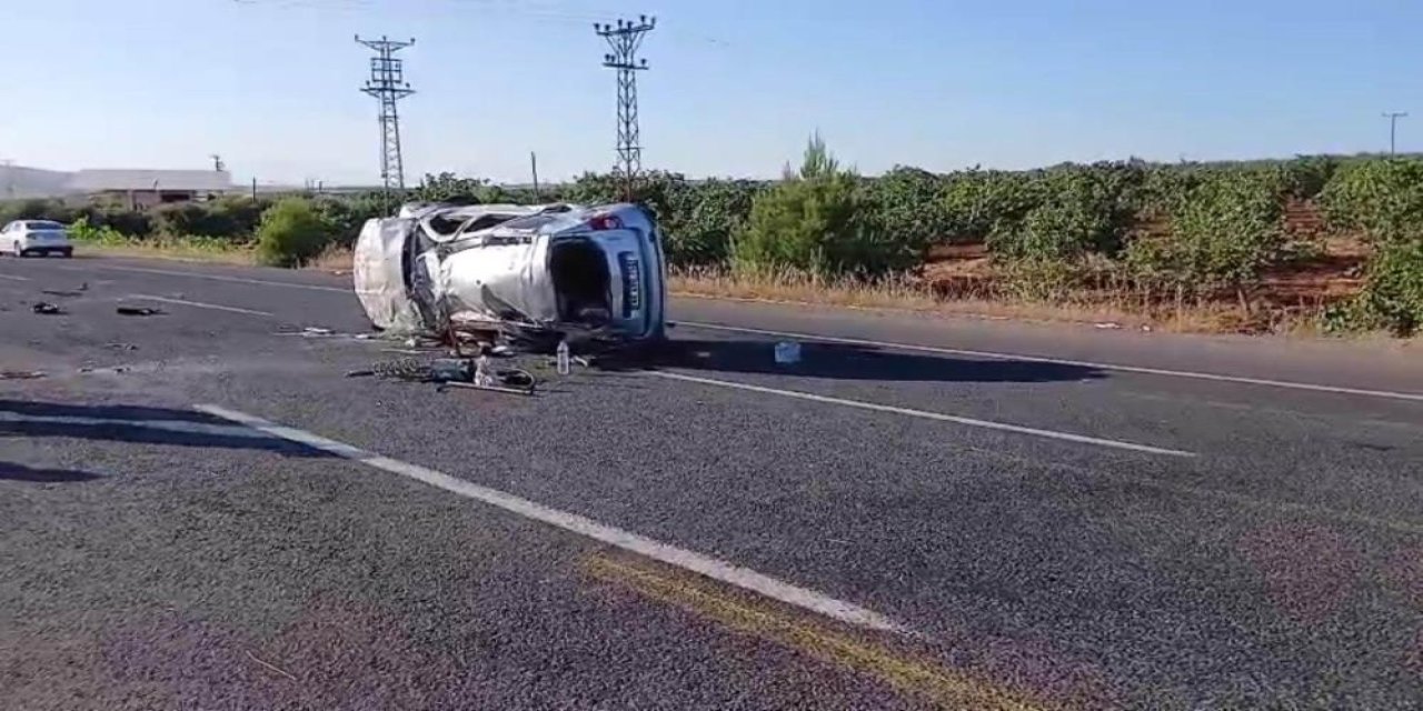 Devrilen otomobildeki 2 kişi öldü, 2 kişi yaralandı