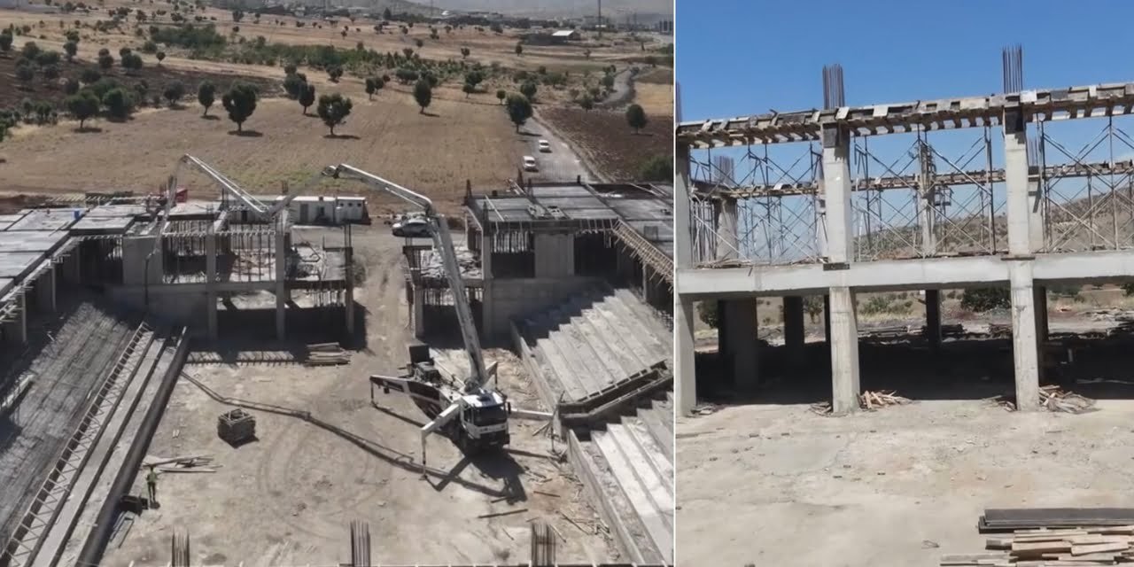Şırnak’ta bin 500 kişilik spor salonu hızla yükseliyor