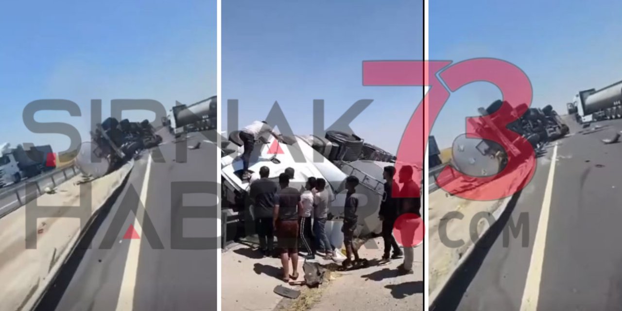 Silopi'de Tanker Kazası: 2 Ağır Yaralı
