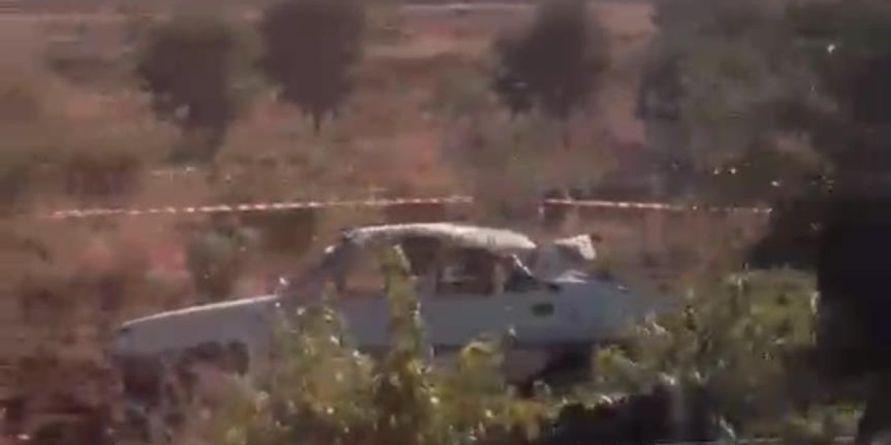 Tarlaya yuvarlanan otomobildeki 1 kişi öldü, 1 kişi yaralandı