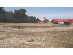 Şanlıurfa'da uçak kazası tatbikatı gerçekleştirildi