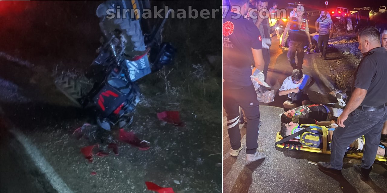 Şırnak'ta patpat devrildi: 9 kişi yaralandı