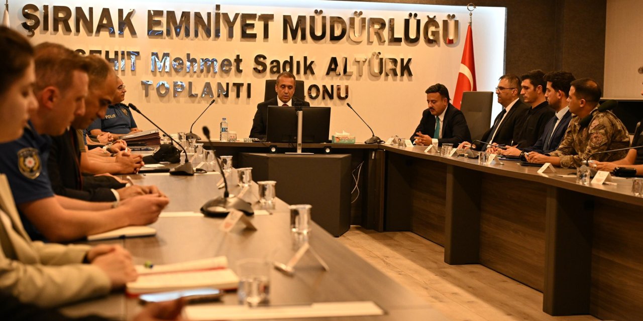 Şırnak'ta Güvenlik Tedbirleri Masaya Yatırıldı